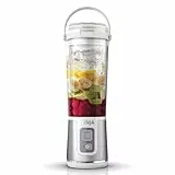 Ninja Blast Tragbarer Mixer / Blender / Smoothie Maker, 530ml Becher, Auslaufsicherer Deckel, Leistungsstarker Mini Standmixer, Kabellos & Wiederaufladbar, Zerkleinert Eis & Obst, Weiß, BC151EUWH