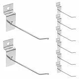 Lioobo 20 Stück Haken Paneel Display Gitter Wand Lamellenwand Haken für Einzelhandelsgeschäft Garage Zuhause