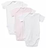 United Colors of Benetton Baby-Jungen Set 3 Body 3gi70b079 Strampler Mädchen, Weiß, 50 cm