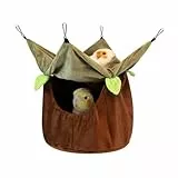 DONGKER Ratten Hängematte, Warm Kleintierbett, Gemütlich Kleintier Hängematten Schlafsäcke mit Haken für Hamster, Zwerghamster, Eichhörnchen, Chinchillas
