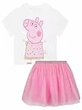 Peppa Pig Mädchen T-shirt Und Rock, Mädchen Outfit, T shirt Kinder Und Tutu Kinder, Rosa 98