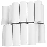 HOODANCOS 20 Stück Weiße Pappröhren Rund Bemalbar Stabile Kraftpapier-tubes für DIY Bastelprojekte Umweltfreundlich Sicher für Malen Dekorieren und Kreative Kunst