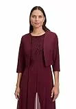 Vera Mont Damen Bolero-Jacke mit Kellerfalten Deep Wine,38