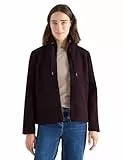 CECIL Damen 2115489 Kurze Teddy-Jacke, Eggplant red, L
