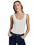 Street One Damen A322896 Basic Top in Unifarbe, Off White, 42