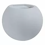 Paco Home Wandleuchte Innen Wandlampe Flur Lampe Rund Indirektes Licht Up Down Effekt G9 Gemütliche Atmosphäre, Leuchtmittel: ohne Leuchtmittel, Farbe: Beton-Grau