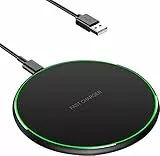 Kabelloses Schnell-Ladegerät, Qi-Induktionsladegerät, kompatibel mit iPhone 15/16/17/14/13/12/11/ Pro/XS Max/XR/XS/X, AirP0ds 2/3/Pro, Samsung Galaxy S24/S23