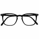 OPULIZE Bex Fernbrille Kurzsichtigkeit Groß Quadrat Cool Designer Rahmen Federscharniere Kratzfest Schwarz Herren Damen M64-1 -1.00