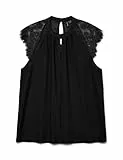 VERO MODA Female Oberteil ohne Ärmel Spitzenverziertes