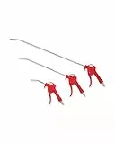 KS Tools Druckluftpistole Satz 3-tlg. 515.1921 I 6,3 Bar, 90 dBA I Ausblaspistole mit Düsen von 95-510mm - 1/4' NPT I Luftdruckpistole mit Aufhängefunktion