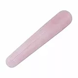 FTVOGUE Massagestein Rosenquarz Kristall Gesicht Massage Stein Glatt Stick Massage-Behandlung Werkzeug 110 mm rose