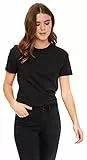 Noisy May Damen 27010978 T-Shirt, Schwarz Black, 38 (Herstellergröße: M)