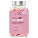Bandini® Kollagen Typ I Peptan® Hyaluronsäure Komplex 180 Kapseln (60 Tage), Hochdosiertes Meereskollagen Hydrolysat, mit Coenzym Q10, Biotin, Selen, Zink, Vitamin C, D, E, A, B12, Kupfer, Magnesium