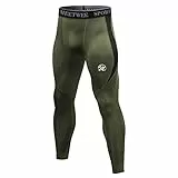 MEETWEE Kompressionshose Herren, Sport Leggings Lange Laufhosen Atmungsaktiv Funktionsunterhose Tights Unterhose