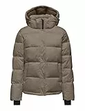 ONLY Damen ONLANN Premium Puffer JKT Regular OTW Steppjacke, Braun, L