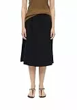 s.Oliver Damen Rock – Relaxed Fit, Jersey, Elastikbund, Fransensaum