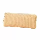 TQVLNMCR Große Kapazitäts-Bleistifttasche, Cord-Bleistiftbeutel, Stiftetui mit Reißverschluss, Schreibwarentasche, Make-up-Aufbewahrungstasche, Kosmetiktasche(D)