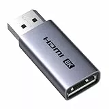 UGREEN 8K Displayport auf HDMI Adapter, Unidirektional DP auf HDMI 8K@60HZ/4K@240Hz/2K@240Hz/1080P@480Hz, Kompatibel mit HP, Dell, Projector, Monitor, AMD, GPU, NVIDIA