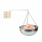 Duokon Schüssel Sauna, Edelstahl Schüssel mit Zubehör, Sauna Kräuterschale, Sauna Verdampferschale Hängend, für Sauna Und Spa Aufguss, Geschenkideen