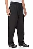 Chef Works Herren Essential Baggy Chef Pants Kochhose, Schwarz, XXL