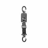 Mares Erwachsene Standard Retractor Edelstahl with Lock Befestigung, Black, One Size