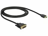 Delock HDMI zu DVI 18+1 Kabel bidirektional Videokabel-Adapter 1,0 m