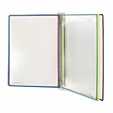 Djois, 416259 - Wandpräsentationssystem, Food Tarifold, A4, 5 Fächer, Sortiert, 1 Stück, Hergestellt in Frankreich, Ideal für Büro, Organisation, Präsentation, Praktisches, Modernes Design