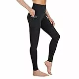 Occffy Sport Leggings Damen High Waist Sporthose mit Taschen Blickdicht Gym Leggins Damen Sports Yogahose Fitnesshose P107