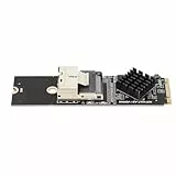 Bewinner M.2 NVME-Laufwerke-Erweiterungskarte, M.2 NVME auf SFF 8087-Erweiterungskarte, 4-Port-6-Gbit/s-Erweiterungscontrollerkarte für 10 11