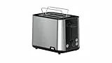 Braun PurShine Toaster HT1510 BK – Doppelschlitz-Toaster, 8 Röstgrade, Aufwärm- & Auftaufunktion, Ausziehbare Krümelschale, 900 Watt, Schwarz