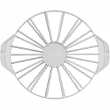 Original Kaiser Classic Torten-Einteiler Kunststoff 31,5 cm, Tortenteiler, Kuchenteiler von 14 oder 16 gleichgroßen Stücken, Torteneinteiler beidseitig verwendbar, Weiß
