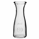 KADAX Karaffe ohne Deckel aus Glas, Universelle Wasserkaraffe, Wasserkrug, Glaskanne, Getränkekaraffe, Kanne für alle Arten von Säften, Weinkaraffe (250 ml 1 Stück)