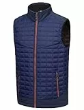 Little Donkey Andy Leichte Puffer Weste Herren Warme Ärmellose Outdoorjacke Wandern Reisen Laufen Blue XL