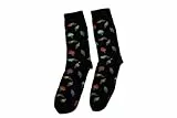 AbgeStrumpft Eis Socken, Damen, Herren, Casual, Eiscreme-Motiv (DE/NL/SE/PL, Numerisch, 39, 42, Regular, Regular, schwarz)