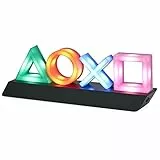 PlayStation Icons Leuchte mit 3 Lichtmodi - Soundreaktiv, Dynamisches Phasenlicht & Standardmodus - Gaming-Raum-Deko & Beleuchtung für Gamer