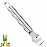 beejune Zestenreißer, Zestenschneider, Zitrone Edelstahl Zester Reibe, Zitrusfrüchte Zester, für Cocktails,Küchen,Zitrusfrüchte,Gemüse(Silber)