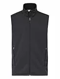 VAUDE Men's Everhike Softshell Vest – Winddichte Softshell Weste für Herren unter Verwendung von recyceltem Polyester, Outdoor Weste für Herren mit elastischem Material - black, XL
