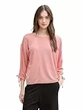TOM TAILOR Denim Damen 1035680 T-Shirt, 37181-Small Red White Stripe, M
