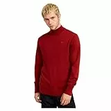 G-Star Herren Premium Core Mock Neck Knitted Pullover, Rot (Dry red D25175-D847-5298), L