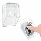 NAROSEBE 2 Pcs wasserdichte Abdeckung für Klingelknopf Transparente Türklingel Schutz Abdeckung Aussen Wasserdicht Türklingel Plastik Abdeckungen Schutz für Türklingel für Türzugangskontrolle