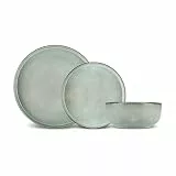 Karaca New Skal Steingut Geschirr Set - 18-teiliges Tafelservice - Weiße Küchenplatten und Schüsseln für 6 Personen, Seiten- & Essteller, Pasta- & Schüssel Teller Set, Modernes Geschirrset