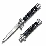 ZIMAIC Taschenmesser Edelstahl, Klappmesser für Outdoor Camping Angeln und Survival - Geschenk für Männer (Schwarzes Harz)