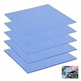 Sporgo 10 Stück Wärmeleitpad: 100 x 100 x 0,5/1/1,5/2/3 mm Thermal Pad Hochtemperaturbeständig Silikon Wärmeleitpads, Wiederverwendbar Wärmeleitpad Set für CPU, GPU, SSD, PC, Laptop, Kühler