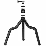 SABRENT Kamera Stativ, Flexibles Kugelkopf-Bundle leichtes Camera Tripod, Aluminium fotostativ für Panasonic Canon Nikon Sony, Dreibeinstativ for Smartphone mit Handy Halterung (TP-FLTP)