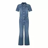 Pepe Jeans Damen Evelyn Jumpsuit, Blue (Denim), XL