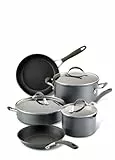Circulon Scratch Defense Induction Hob Pan Set of 5 - Töpfe und Pfannen Set mit Extreme Non Stick, Spülmaschinen- & Backofenfestem Kochgeschirr, Grau, Graphit