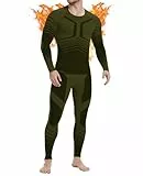 MEETWEE Thermounterwäsche Herren Atmungsaktiv Männer Thermo Funktionswäsche Winter Skiunterwäsche Unterwäsche Thermounterhemd Thermounterhose Base Layer Ski Winter Sport