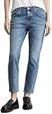Marc O'Polo Damen Jeanshose mit Stretch-Anteil Boyfriend Fit, Blau (Sustainable Clean Blue Wash), W30/L34