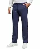 Zetieny Herren Chino Hose Casual Chinohose Baumwolle Stoffhose Slim Fit Stretch Anzughose Bequem Business Freizeit Hosen mit Taschen