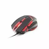 DR1TECH Hunter+ Professional Gaming Maus Mit Kabel [5 Auswechselbare Gewichte + Triple FIRE] - 9 Tasten Für Bis Zu 4200 DPI - Ergonomische Gaming Maus Für PC/PS4/XBOX
